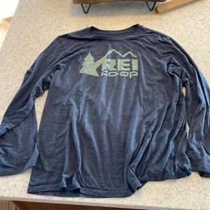 REI Long Sleeve Shirt - Dark Gray with Light Gray Logo